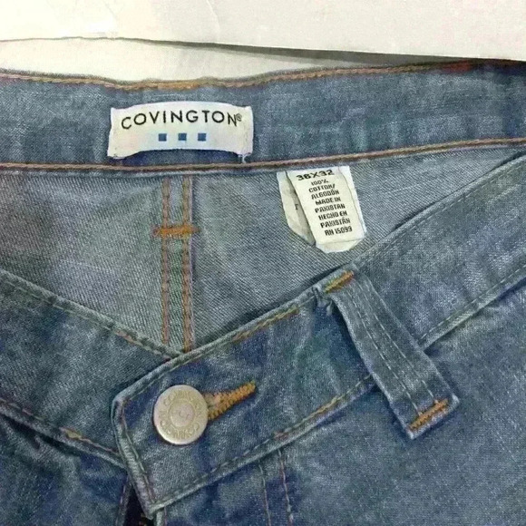 Covington Men's Carpenter Pants. 36x32, Relaxed fit, 100% Cotton. 2 small stains - Picture 3 of 6